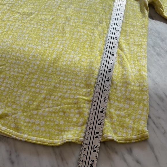 MARLED Sweater, Polka Dot, Yellow Green, Size M - Picture 6 of 7
